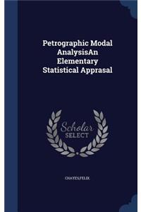 Petrographic Modal AnalysisAn Elementary Statistical Apprasal