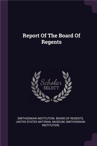 Report Of The Board Of Regents