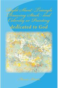 Right Slant Triangle Drawing Stack and Coloring or Painting