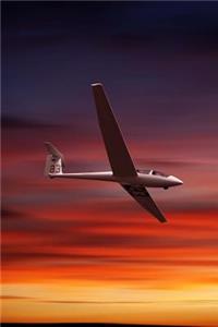 Glider in the Sky at Sunset Journal