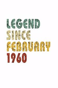 Legend Since February 1960