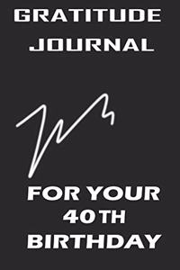 Gratitude Journal For Your 40th Birthday Gift