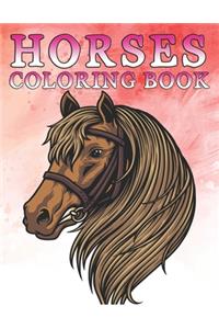 Horses Coloring Book