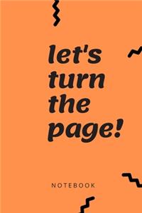 Let's turn the page