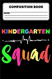 Composition Book Kindergarten Squad