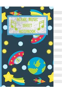Blank Music Sheet Notebook