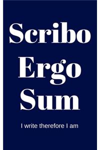 Scribo Ergo Sum - I write therefore I am