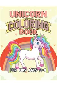 Unicorn Coloring Book for Kids Ages 2-4