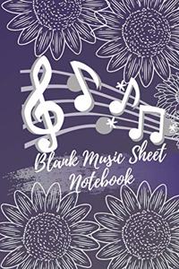 Blank Music Sheet Notebook