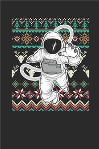 Ugly Christmas - Astronaut: Dotted Bullet Notebook - Christmas Gift for Kids, Women, Men Girls And Boys