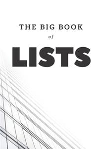 The Big Book of Lists, A Blank List Journal - 6x9