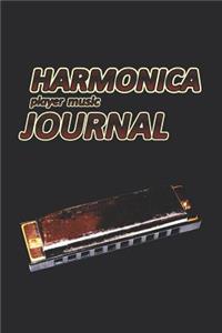 Harmonica Player Music Journal