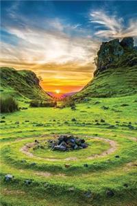 Green Rings at Sunset Notebook