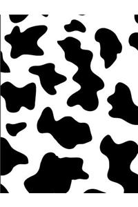 Cow Skin Notebook Journal 150 Page College Ruled Pages 8.5 X 11