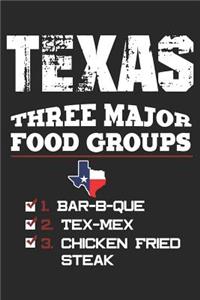 Texas Three Major Food Groups