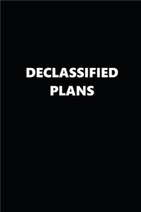 2019 Weekly Planner Declassified Plans Black White 134 Pages