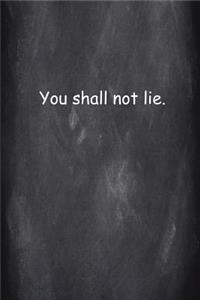 Religious Journal Modern Wording 8th Commandment Chalkboard Style