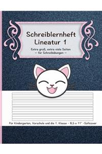 Schreiblernheft Lineatur 1