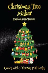 Preschool Scissor Practice (Christmas Tree Maker)
