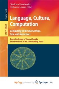 Language, Culture, Computation