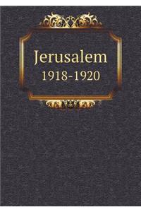 Jerusalem 1918-1920