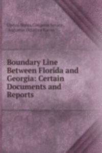 Boundary Line Between Florida and Georgia