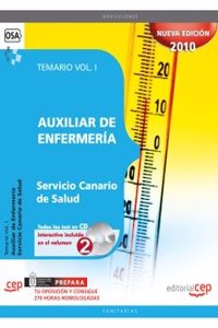 Auxiliar de Enfermeria Servicio Canario de Salud. Temario Vol. I. (Coleccion 1085) (Spanish Edition)
