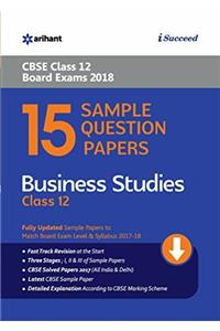 15 Sample Question Paper Business Studies Class 12th CBSE