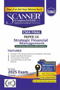 Strategic Financial Management (Paper 14 | CMA Final | Gr. III) Scanner - Including questions and solutions | Applicable for June 2025 Exam Onwards | Green Edition