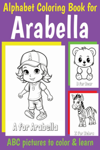 ABC Coloring Book for Arabella