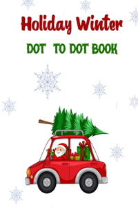 Holiday winter dot to dot book for adults