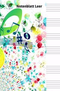 Notenblatt Leer