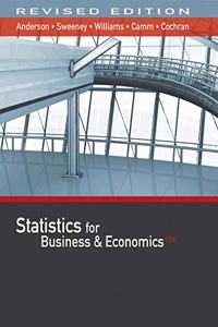 Bundle: Statistics for Business & Economics, Revised, 13th + Xlstat Education Edition Printed Access Card + Cengagenow with Xlstat, 1 Term Printed Access Card + Jmp Printed Access Card for Peck's Statistics