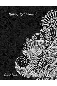 Happy Retirement Guest Book
