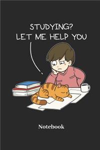 Studying Let Me Help You Notebook