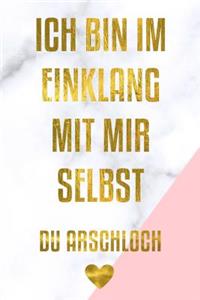 Ich bin im Einklang du Arschloch