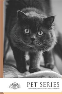 One Hundred and Fifty page lined Cat Journal