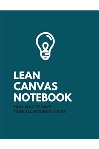 Lean Canvas Notebook
