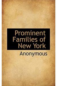 Prominent Families of New York