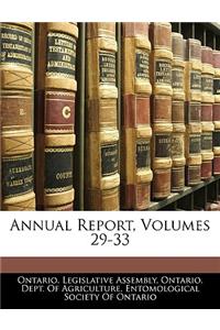 Annual Report, Volumes 29-33