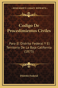 Codigo De Procedimientos Civiles
