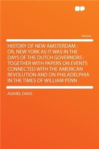 History of New Amsterdam