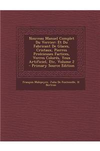 Nouveau Manuel Complet Du Verrier