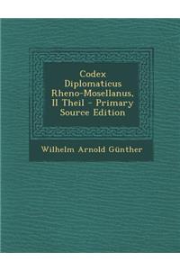 Codex Diplomaticus Rheno-Mosellanus, II Theil