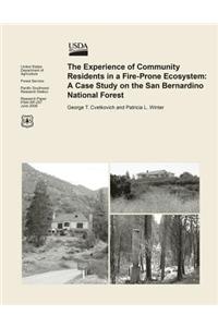 Experience of Community Residents in a Fire-Prone Ecosystem