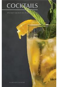 Cocktails Pocket Monthly Planner 2017