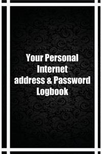 Your Personal Internet address & Password Logbook