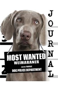 Most Wanted Weimaraner Journal: Diary Notebook