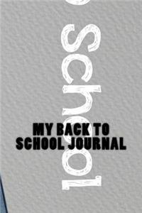 My Back to School Journal