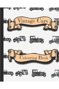 Vintage cars colouring book -